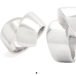 Metal and Stone Bold Crossover Ring